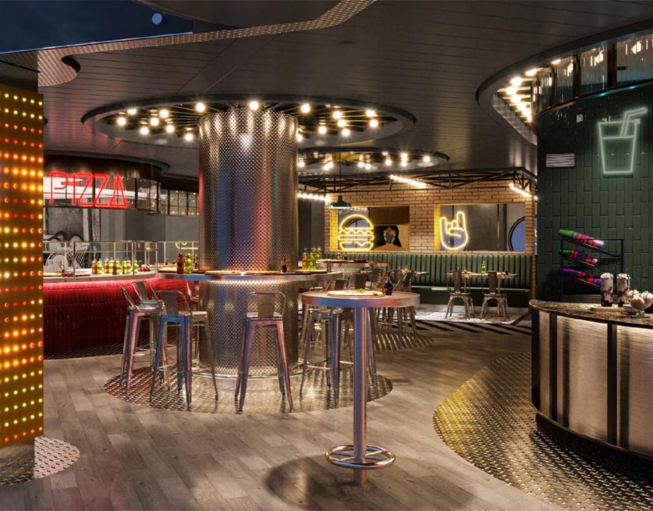MSC World Europa,  LUNA PARK Pizza and Burger Buffet - MSC Cruises