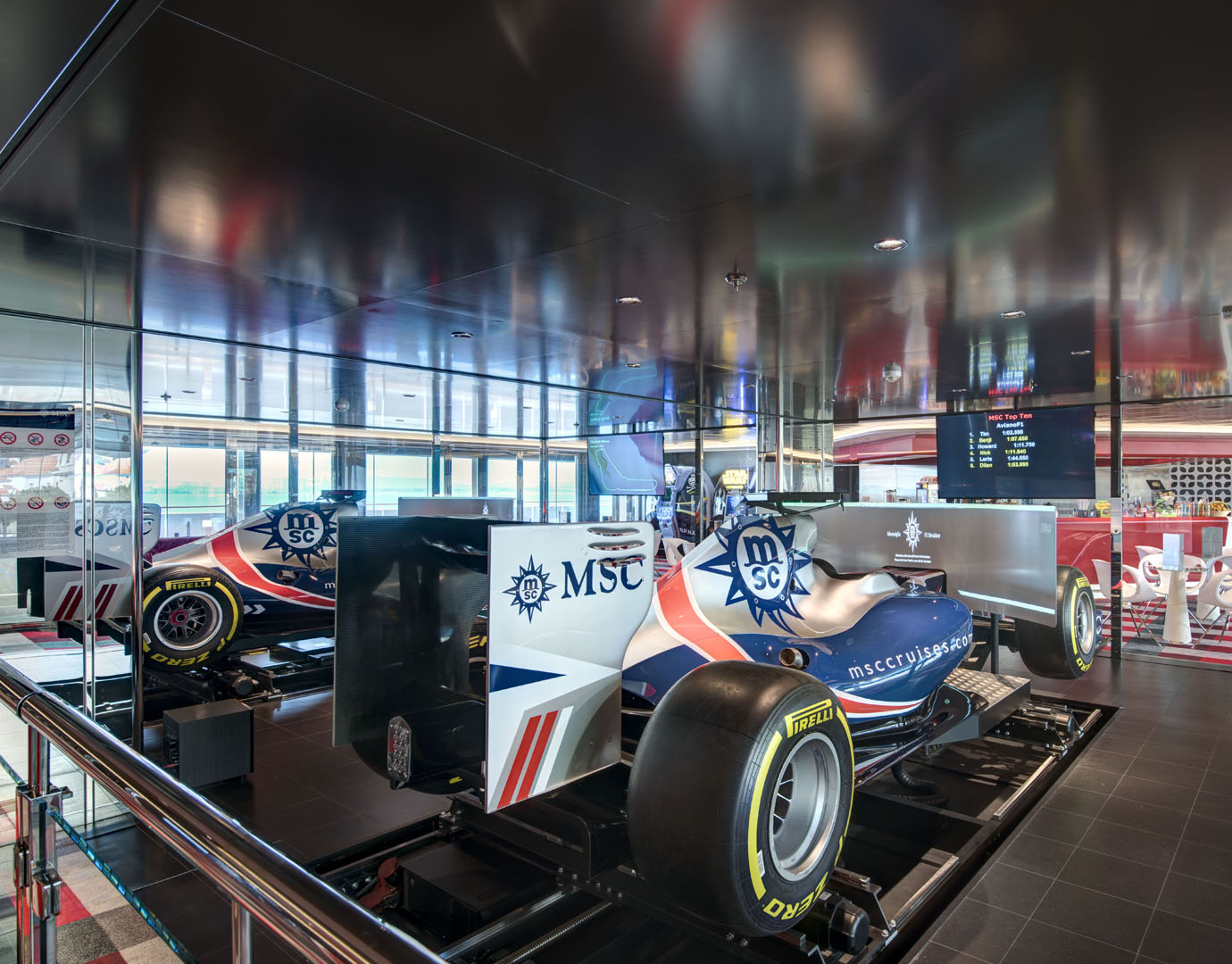 MSC Meraviglia F1 Simulators
