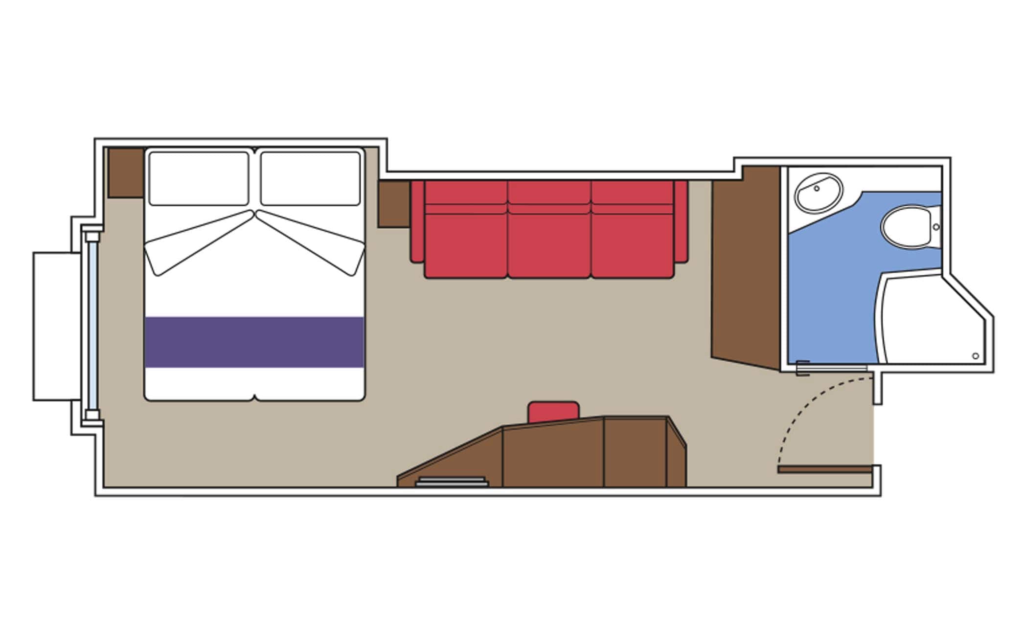 MSC Meraviglia Cabin: Ocean View 16 2d