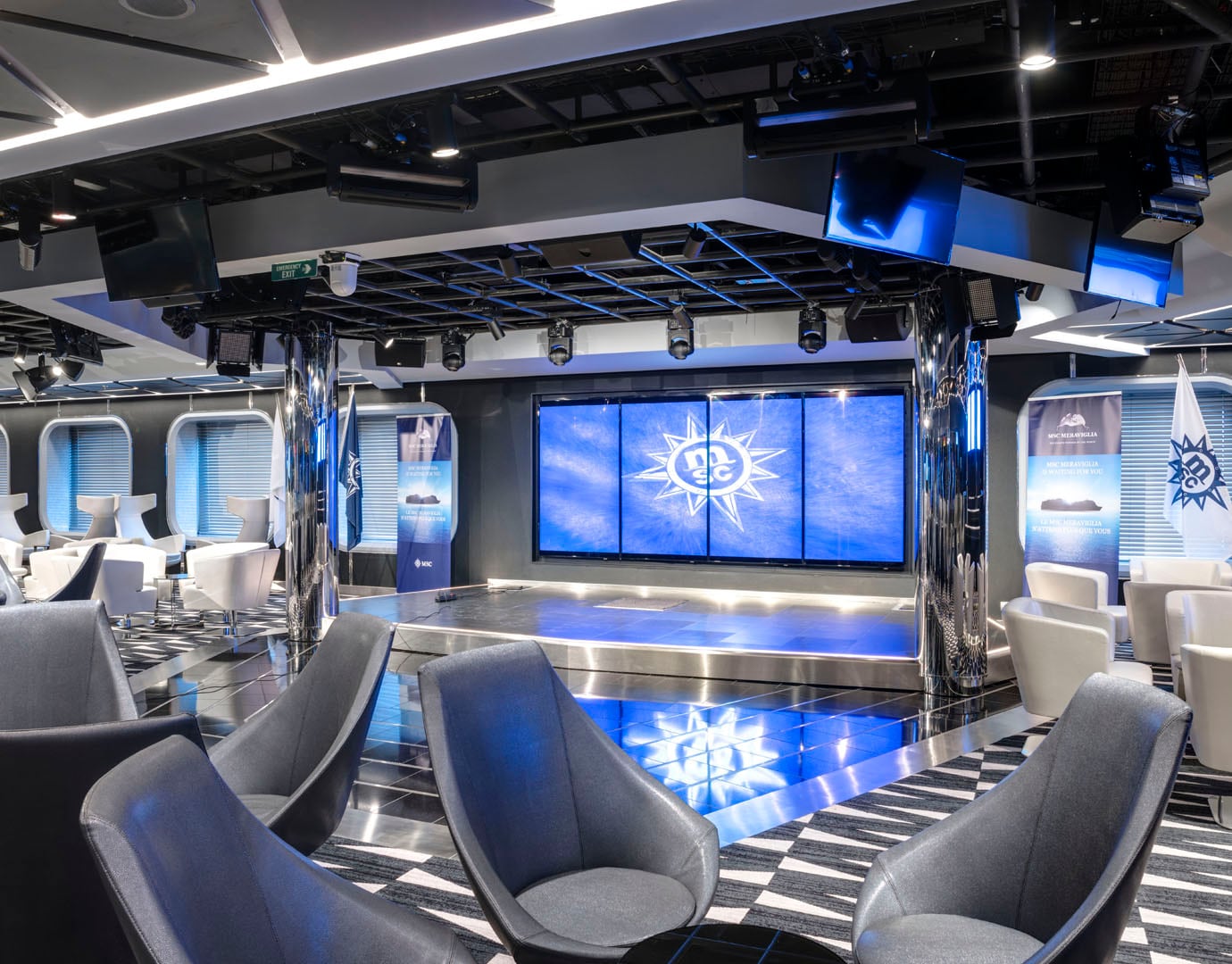 MSC Meraviglia Tv Studio Bar