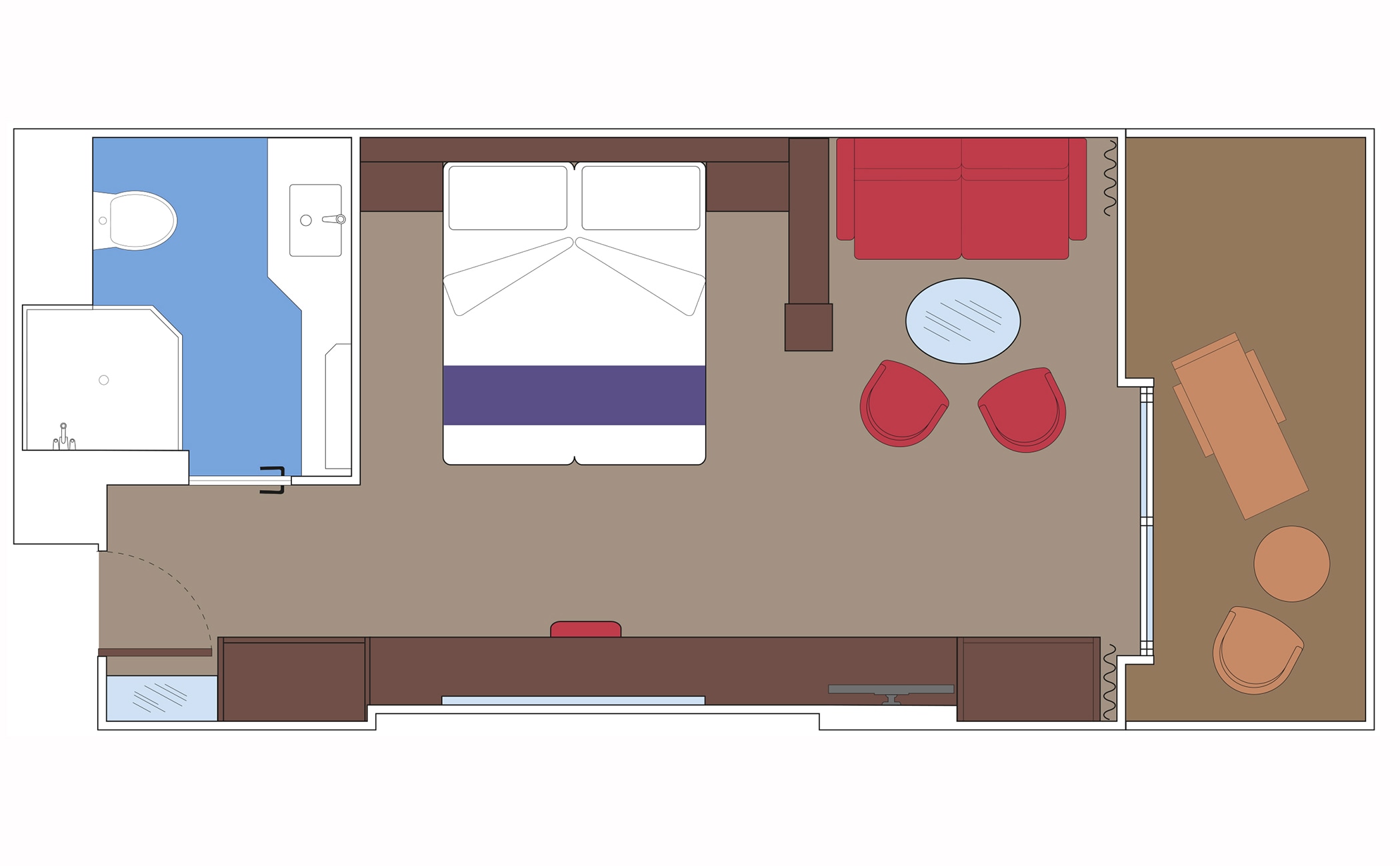 MSC Seaside Cabin: MSC Yacht Club Deluxe Suite 02 2d