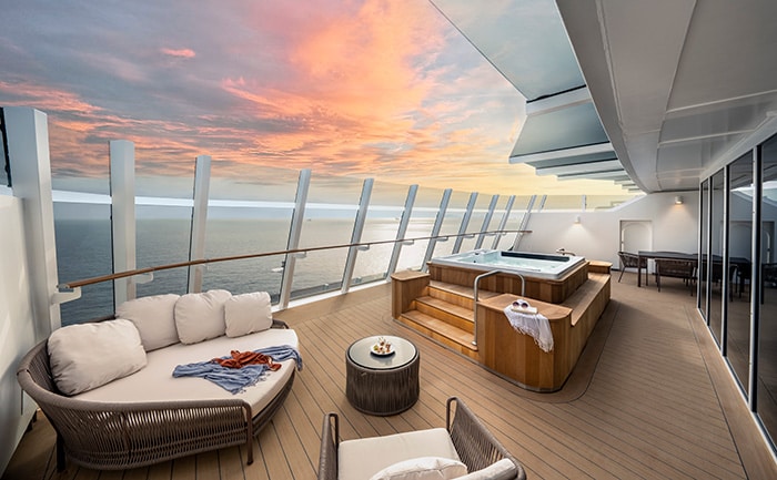 MSC Yacht Club Owner Suite with Whirlpool bath, MSC World Europa | MSC Cruises