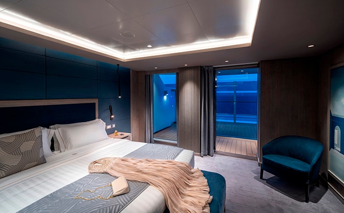 MSC Yacht Club Owner Suite with Whirlpool bath, MSC World Europa | MSC Cruises
